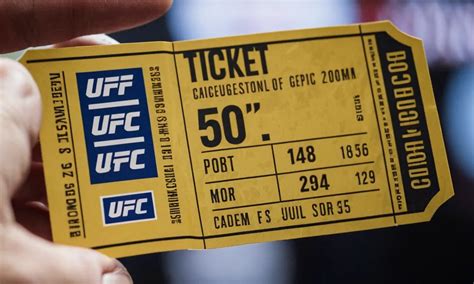 cost of ufc tickets